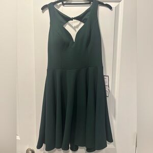 B Darlin Green Fit and Flare Cocktail Dress